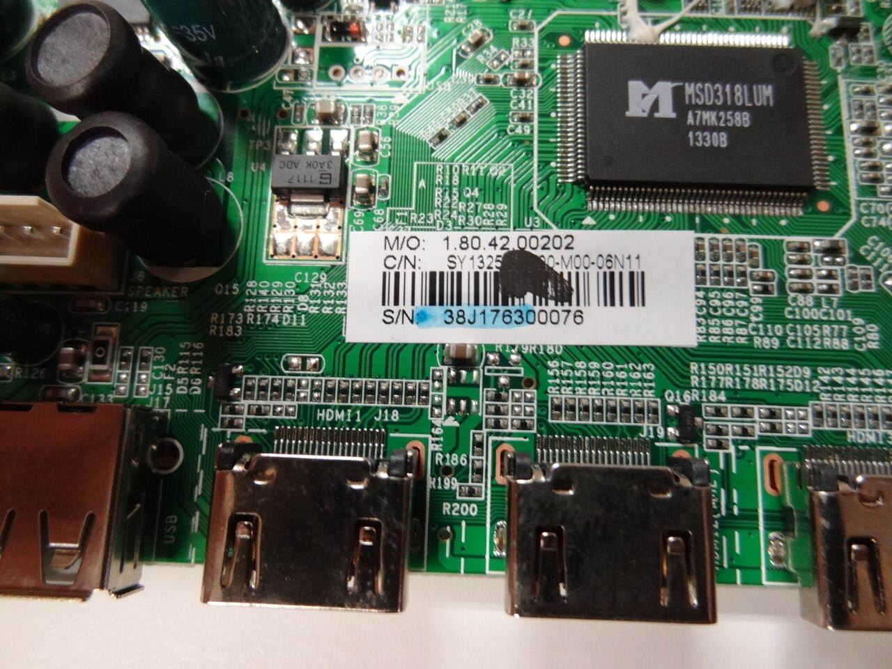 Seiki SE60GY24 Main Board CV3393BH-C SY13252-2 38J1763