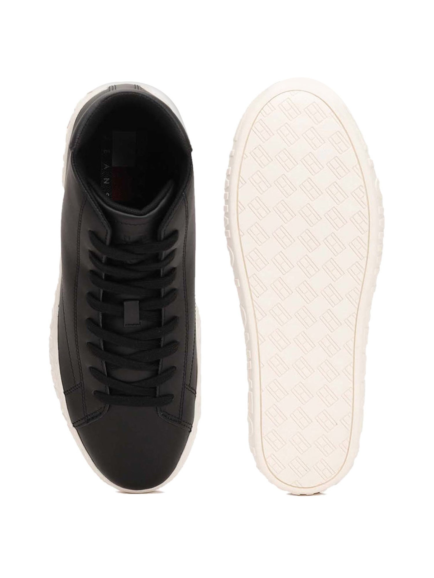 Tommy Hilfiger Men's Black Ankle High Sneakers