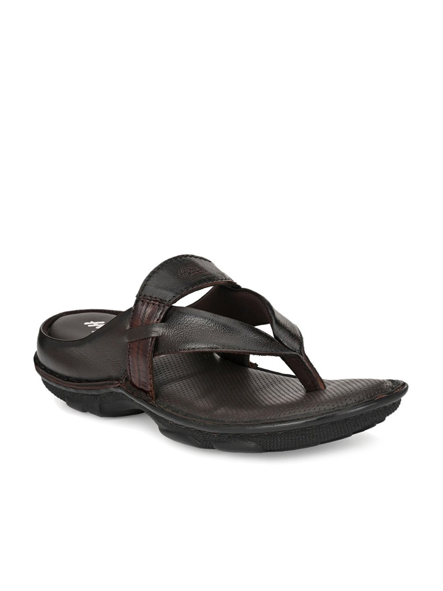 Hitz Men's Brown Thong Sandals