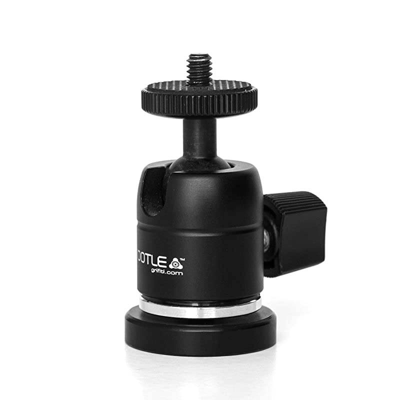 Nootle Magnetic Camera Mount and Magnetic Camera Stand Magnetic Foot Nootle Mini Ball Head Heavy Duty Metal Securely Attaches to Steel or Other Magnetic Surfaces