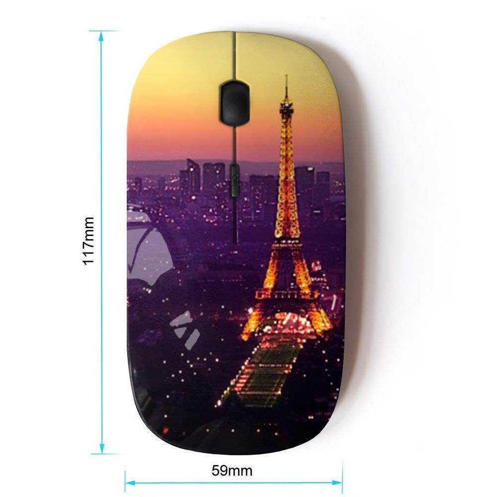 KOOLmouse [ Optical 2.4G Wireless Mouse ] [ Tour De Purple Tower Paris Vibrant ]
