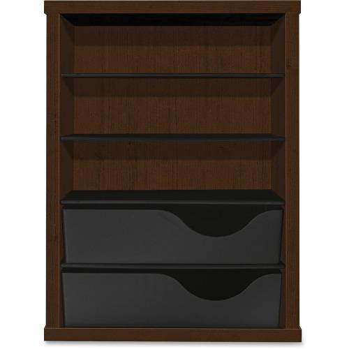 HON Vertical Paper Manager - 3 Compartment(s) - 2 Drawer(s) - Desktop - Recycled - Mocha - 1Each  HONLVPM1MO