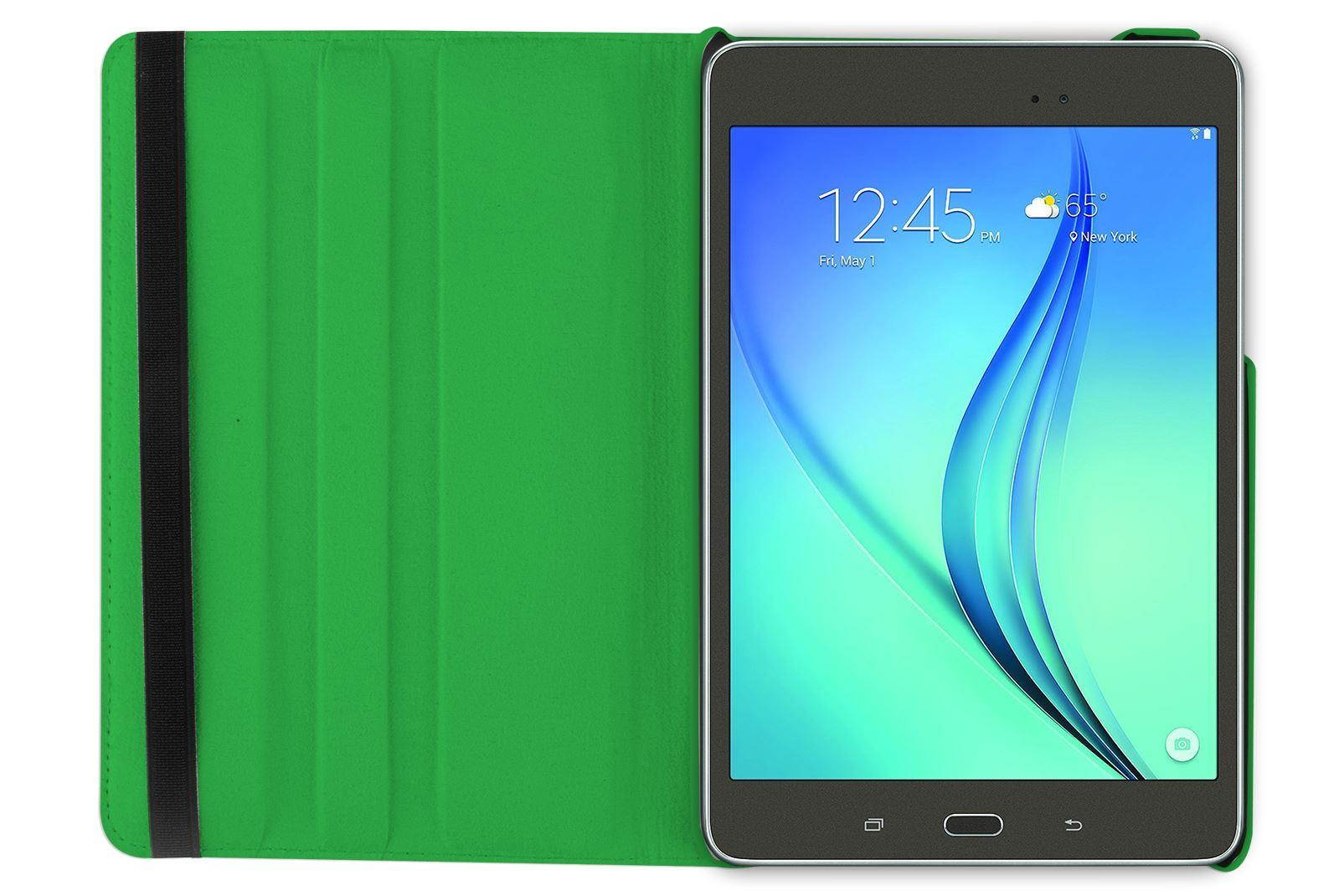 Hellfire Trading PU Leather Case 360 Rotating for Samsung Galaxy Tab A 8 T350 8" - Purple