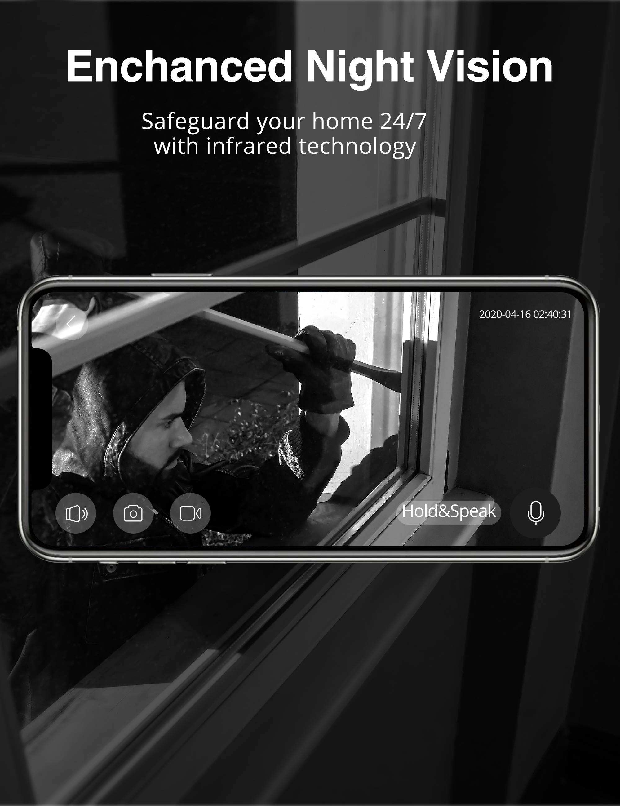 Security Camera Outdoor, VAVA 1080P HD Wireless Home Security System with Motion Detection, 2-Way Audio, IP66 Weatherproof, Local & Cloud Storage, Night Vision, Rechargeable Battery