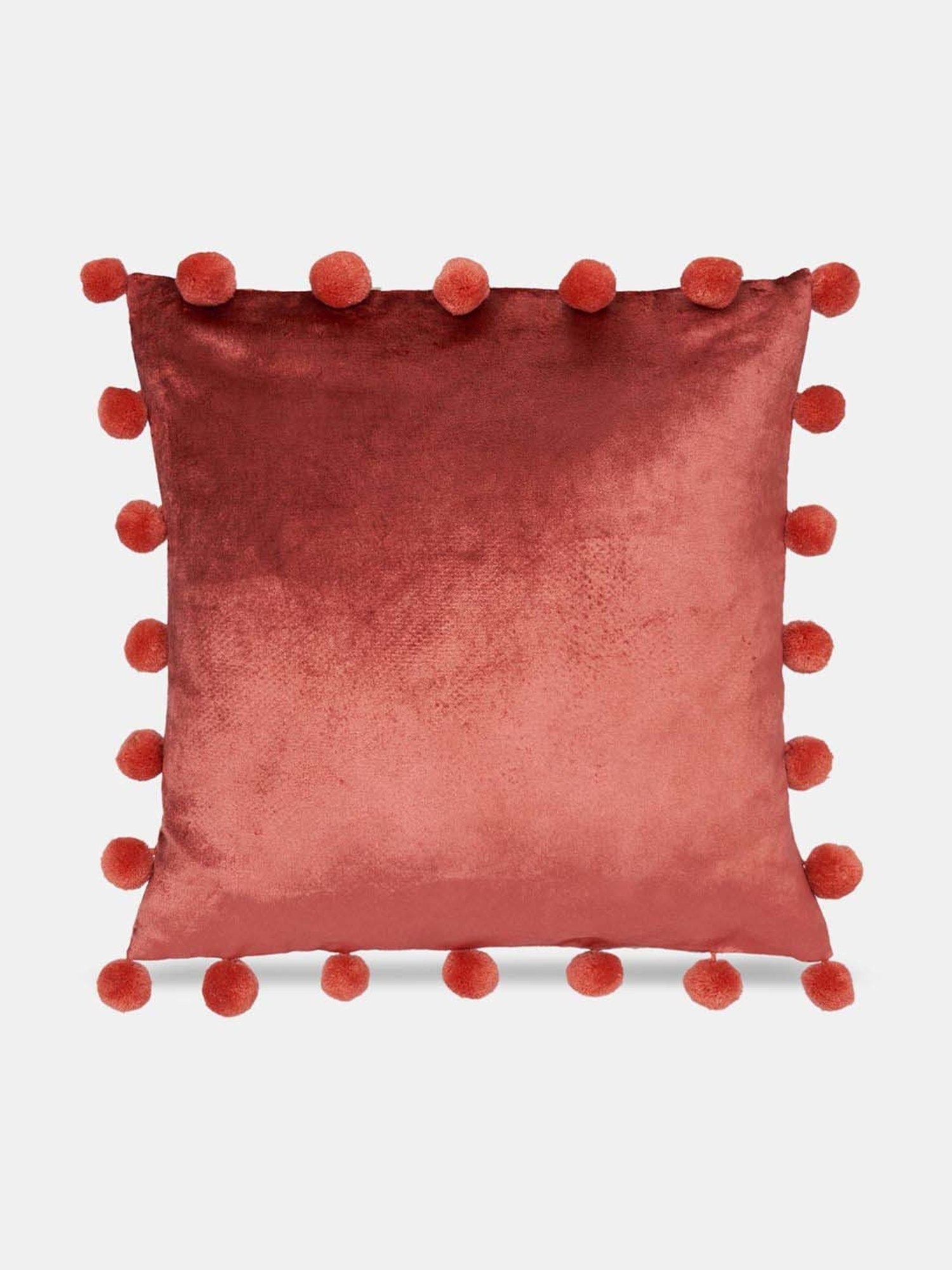 Living Scapes by Pantaloons Rust Fabric Cushion Cover