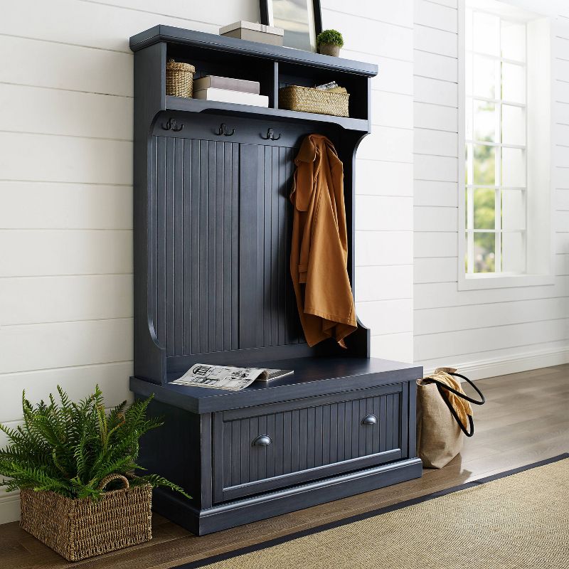 Seaside Hall Tree Distressed Navy - Crosley