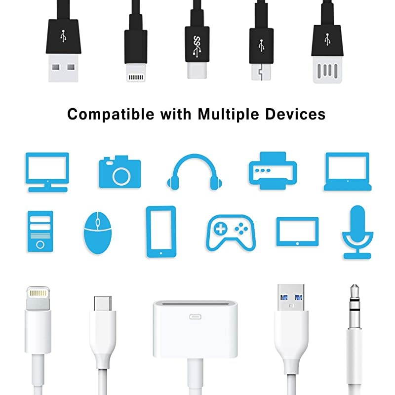 Cable Protector Wire Repair Pet Cord Protector Headphone Saver 8 Pc Spiral Cable Strain Relief Cable Wrap Tube Charger Cord Sleeve for iPhone Mac Lightning Cable USB Date Cable39ftpc
