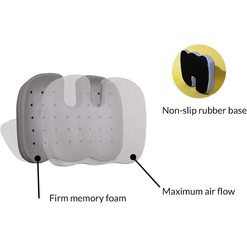 Coop Home Goods Ventilated Orthopedic Seat Cushion