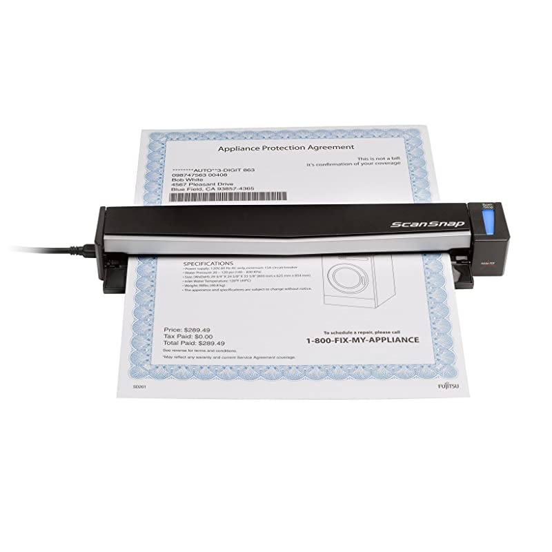 ScanSnap S1100 CLR 600DPI USB Mobile Scanner PA03610B005