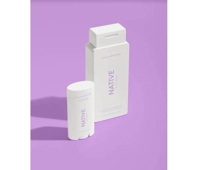 Native Lilac & White Tea Body Wash for Women - 18oz