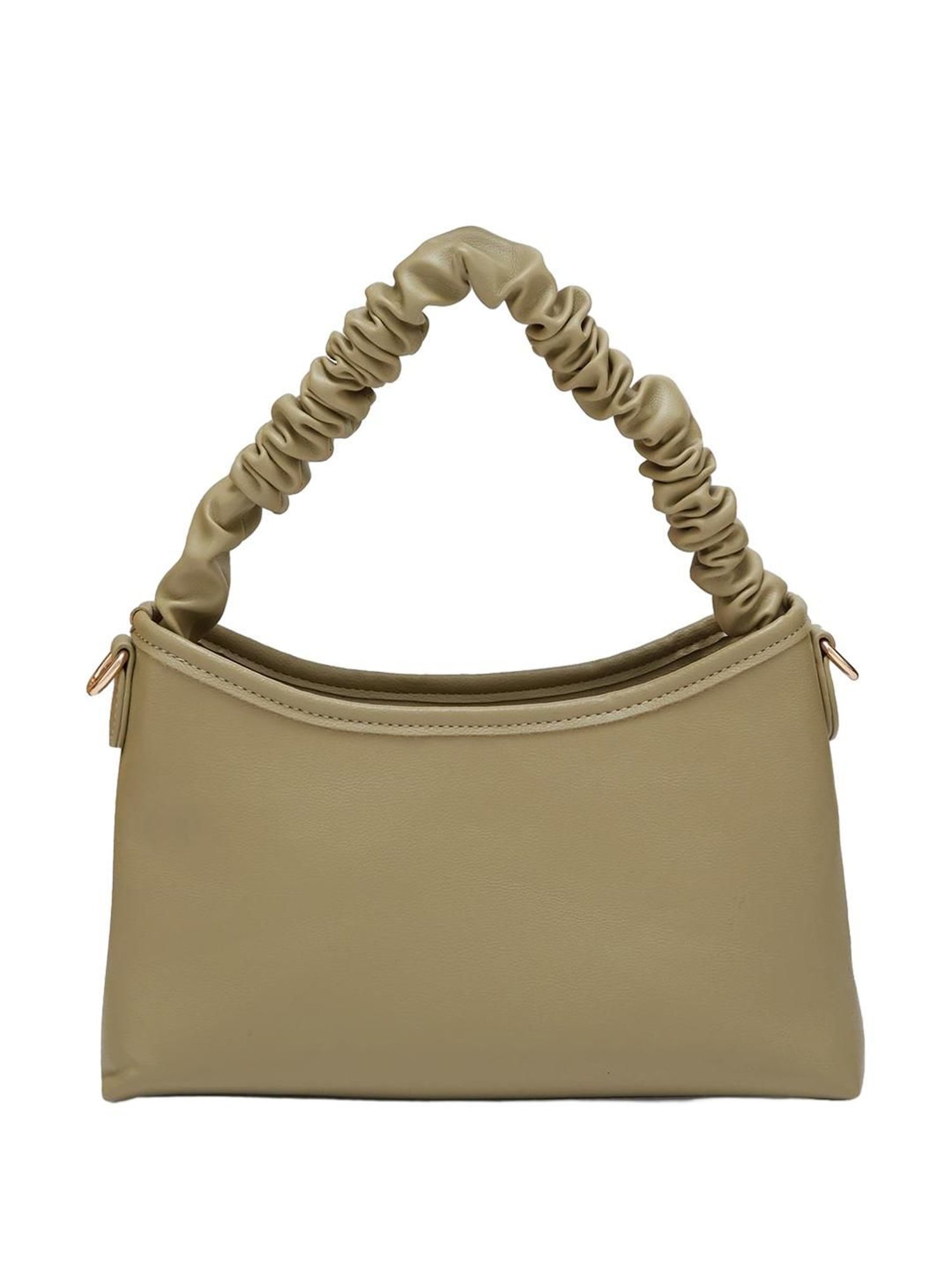 Globus Olive Textured Medium Hobo Handbag