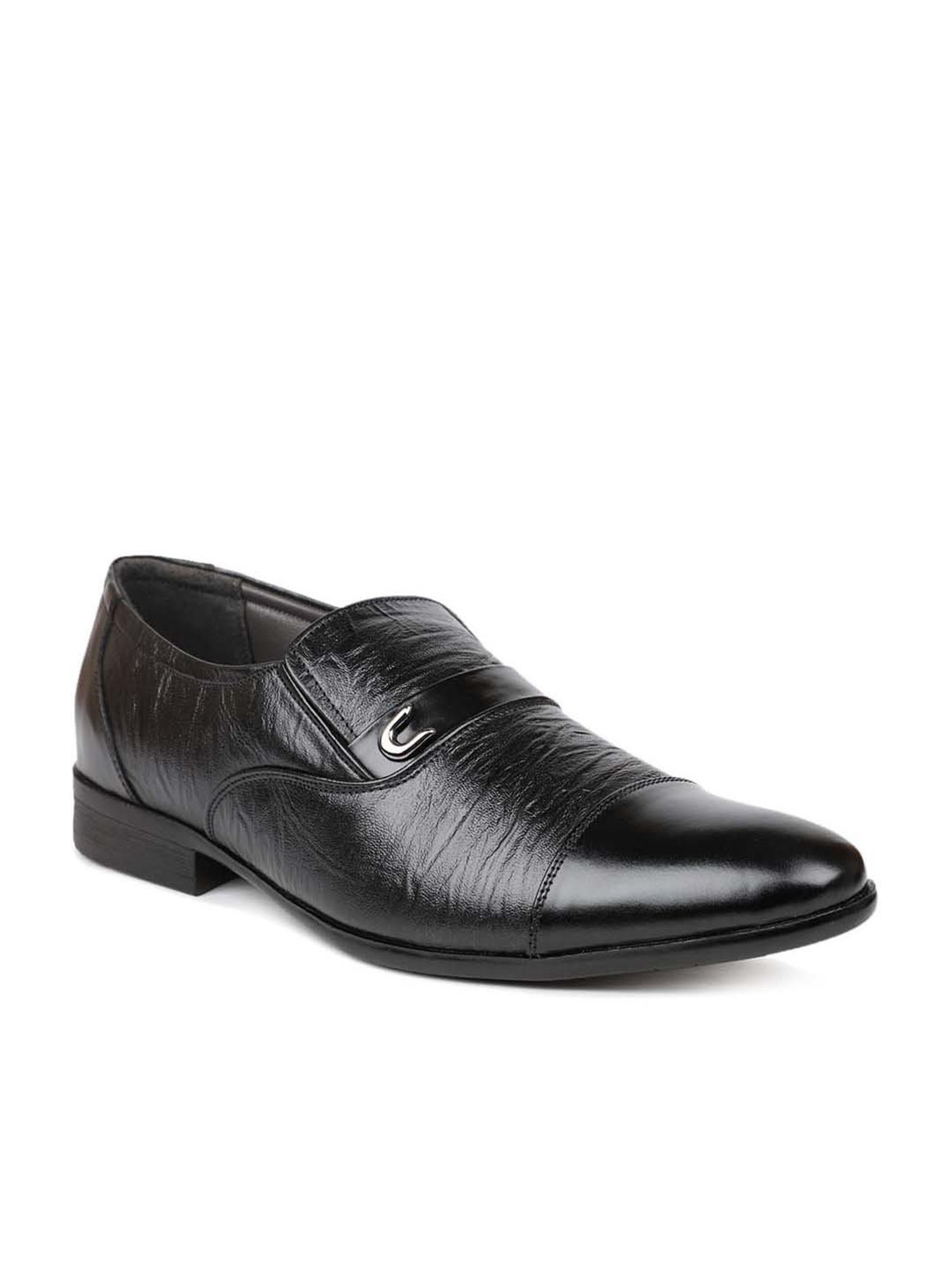 Privo by Inc.5 Men's Black Formal Shoes