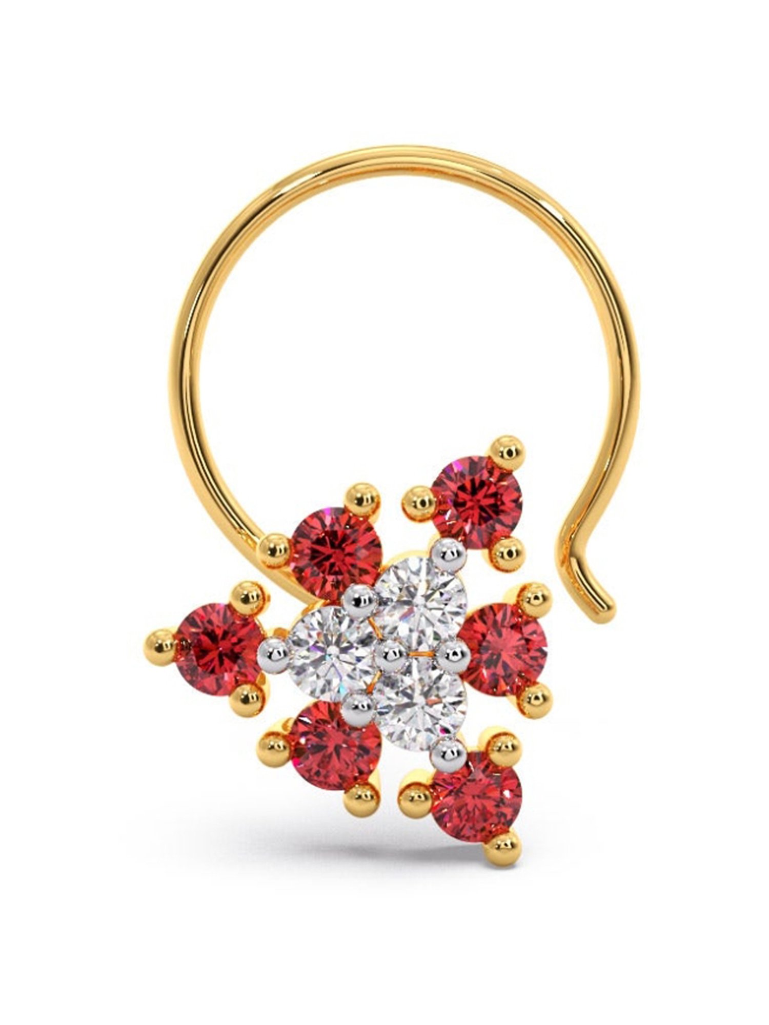 Joyalukkas 18k Gold & Diamond Nosepin