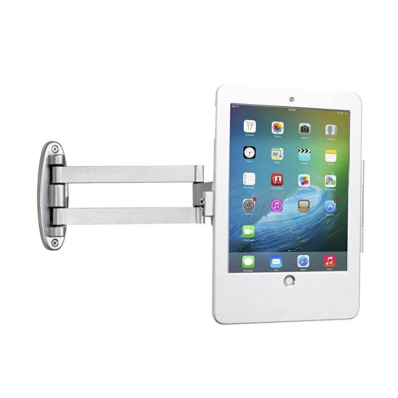 Articulating Wall Mounting Security Enclosure for iPad AiriPad Pro 97iPad Gen 56 Silver