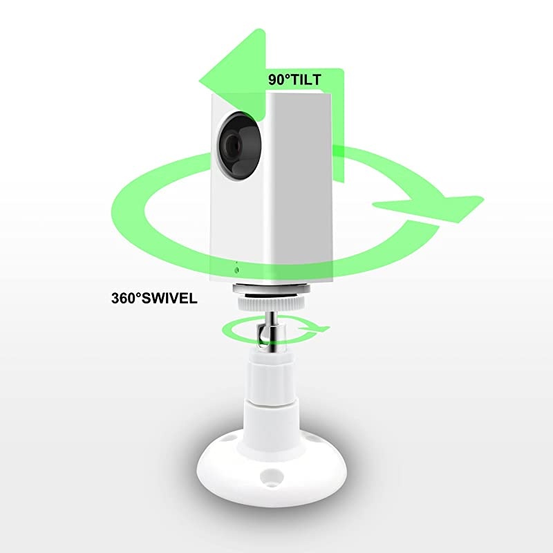 Wyze Cam Pan Wall Mount with 26FT Power Extension Charging CableWyze Cam Pan Mounting Kit Including Charging CordAdjustable Indoor and Outdoor Security Mount and 30 Wire Clips