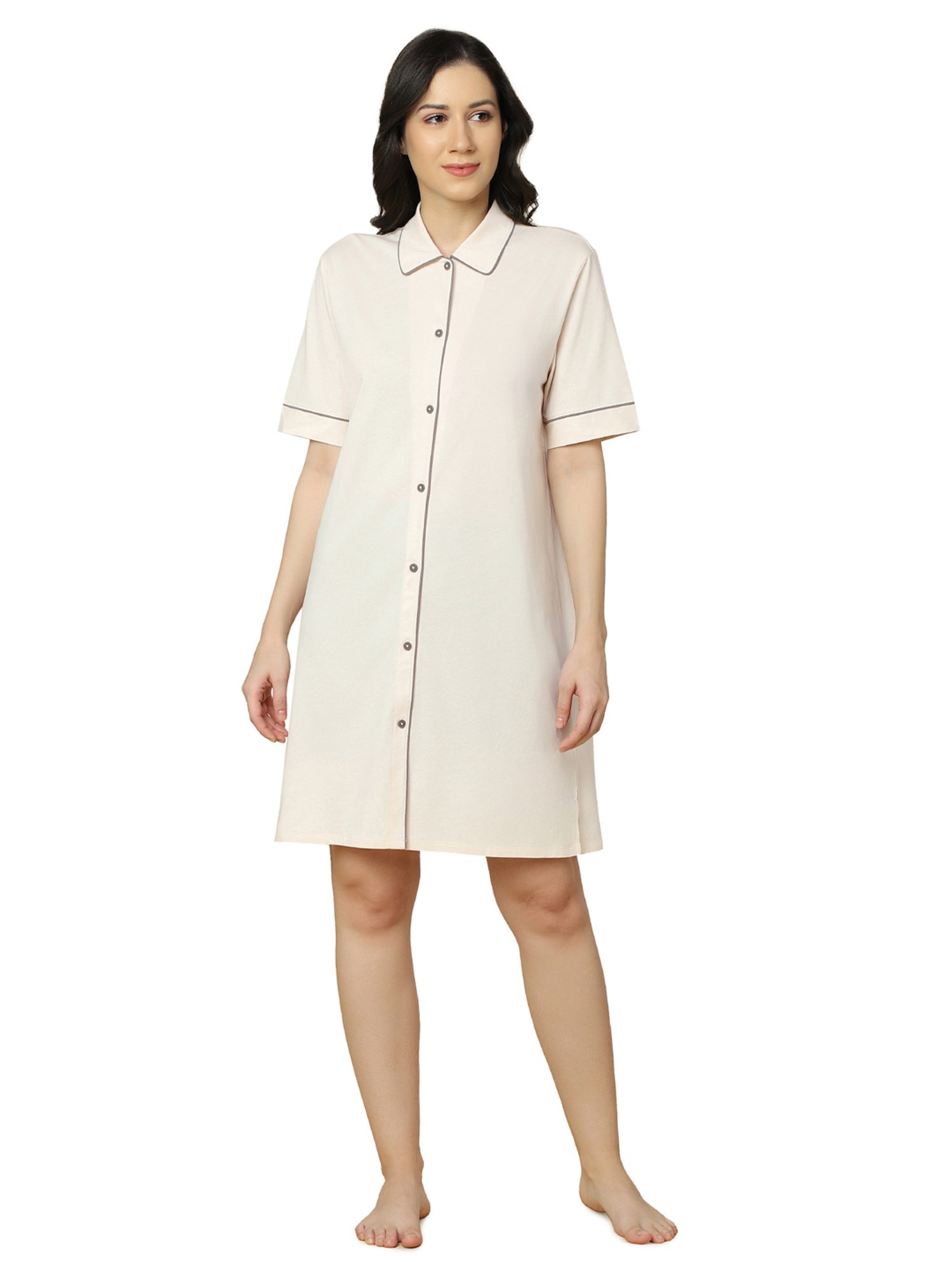 Triumph Beige Cotton Nightdress