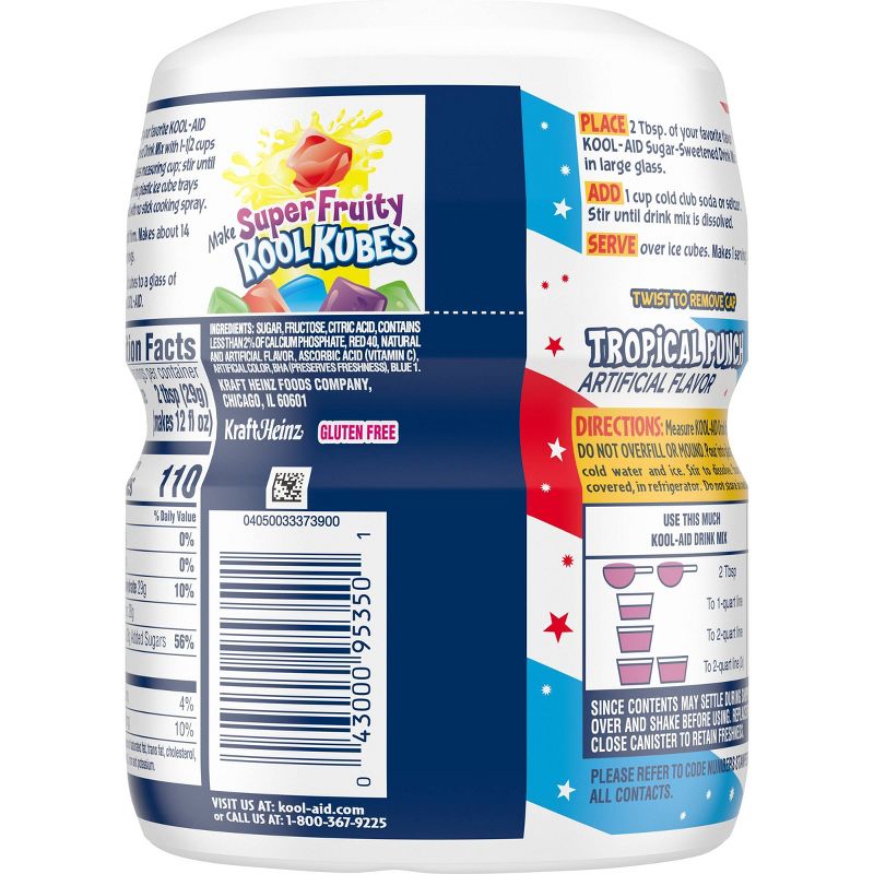 Kool-Aid Tropical Punch Soft Drink Mix - 19oz Canister