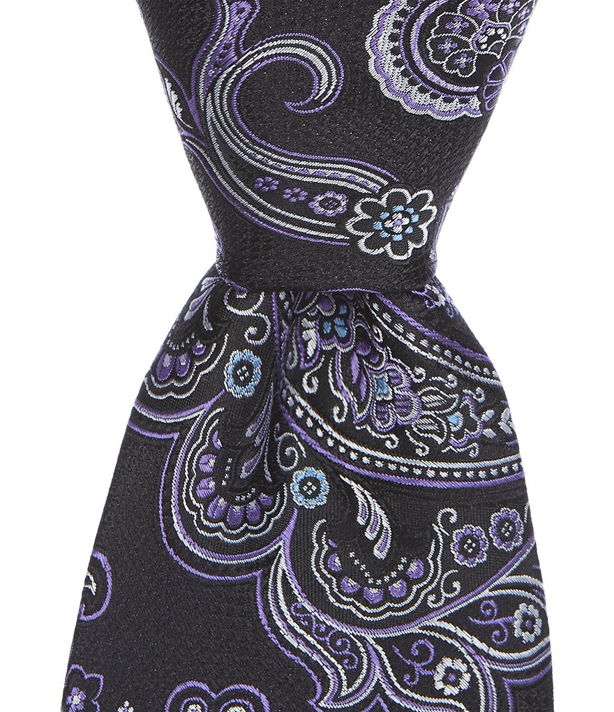 Cremieux Big & Tall Brea Paisley Traditional 3 1/4#double; Silk Tie