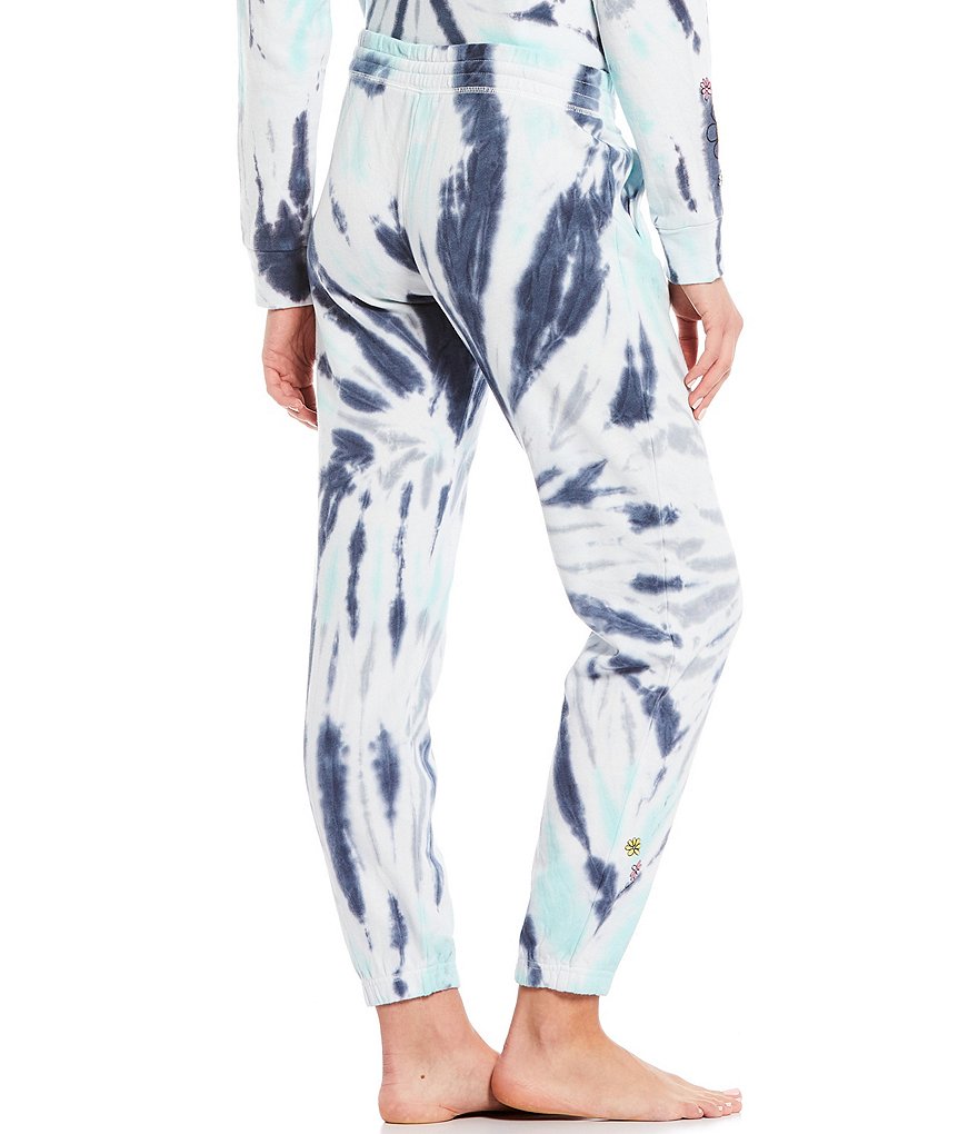 PJ Salvage Daydreams Doodles #double;Be Kind#double; Tie Dye Jogger Coordinating Sleep Pants