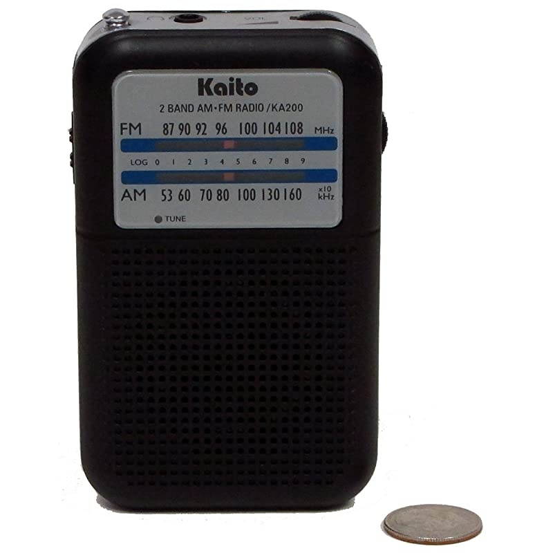 KA200 Pocket AM/FM Radio, Black