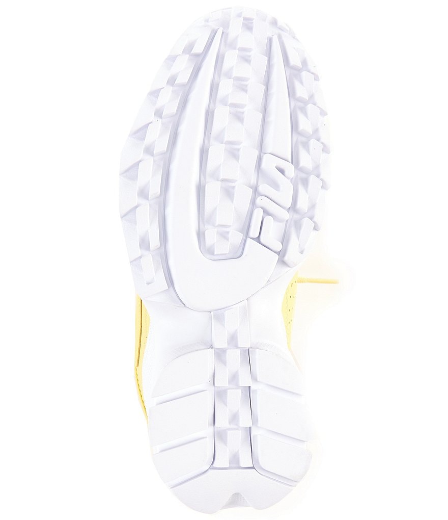 FILA Women's Disruptor II Premium Leather Chunky Lace-Up Sneakers