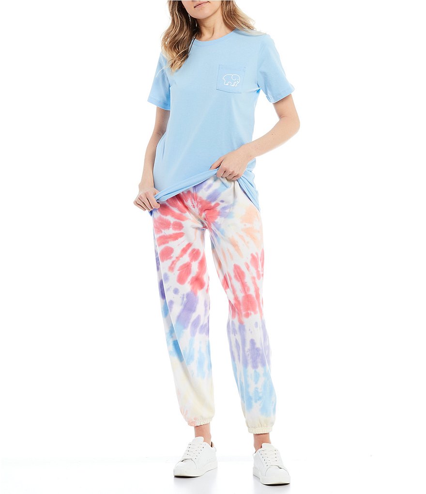 Ivory Ella Short Sleeve Organic Cotton Graphic Pocket Tee