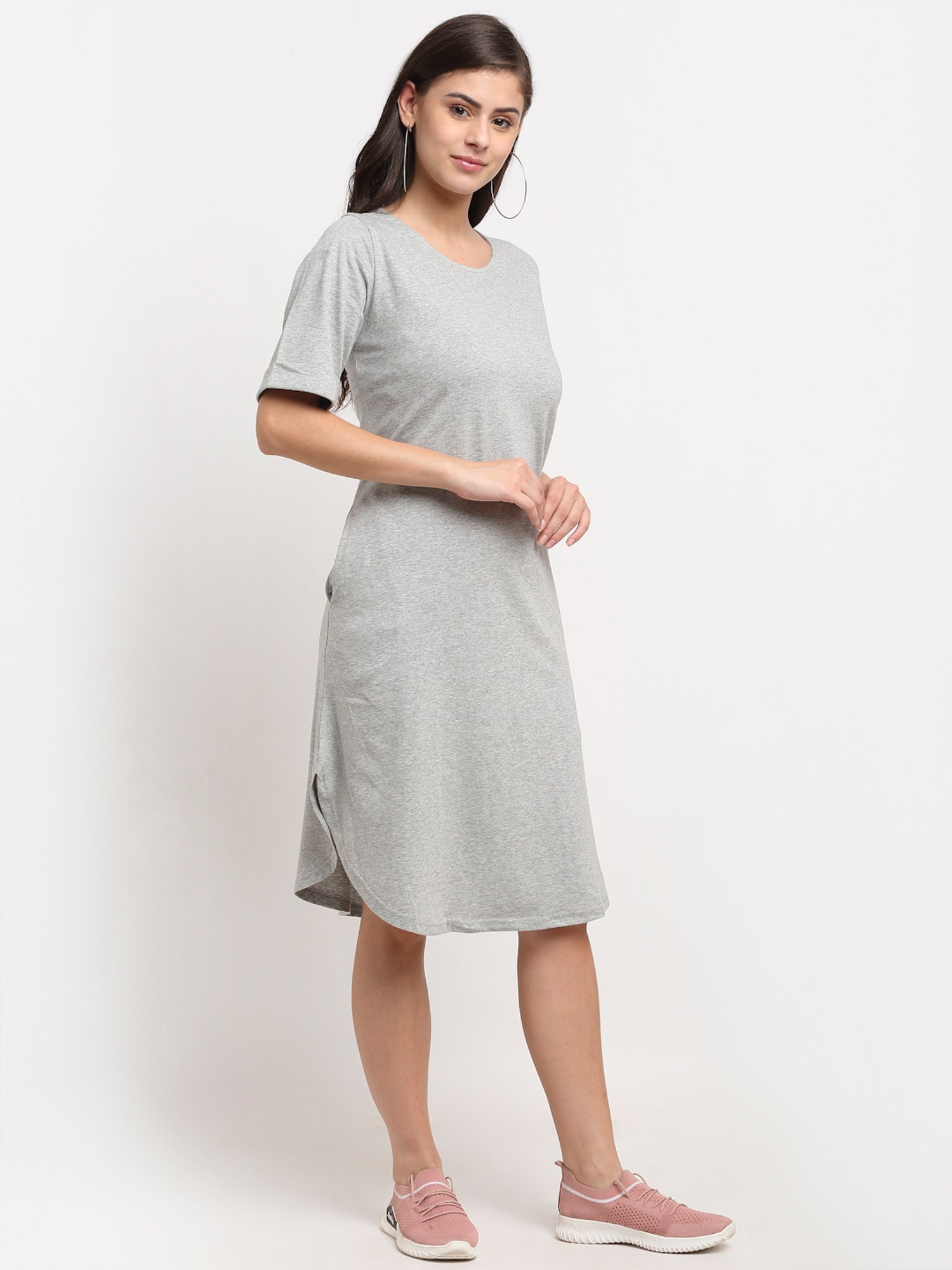 BRINNS Light Grey Midi A Line Dress