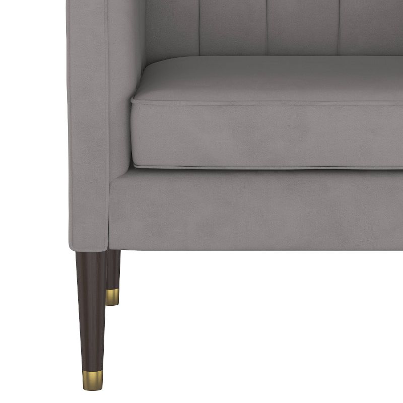 Soriano Accent Chair Velvet Otter - Project 62™