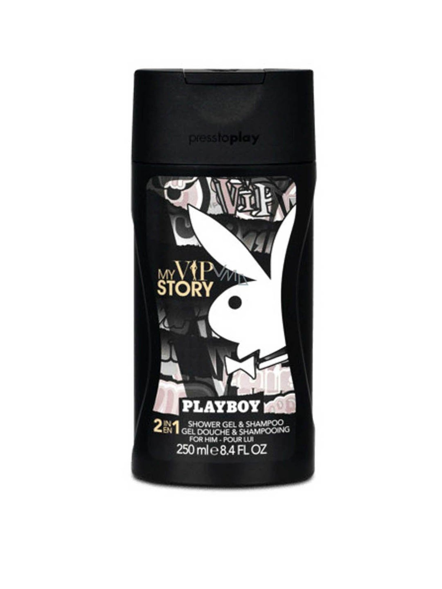 Playboy My VIP Story Shower Gel and Shampoo for Men - Pack of 3
