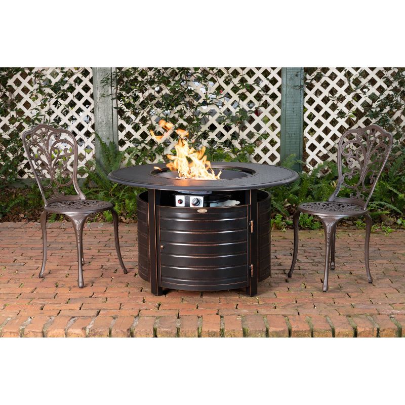 Finn Round Aluminum LPG Fire Pit - Fire Sense
