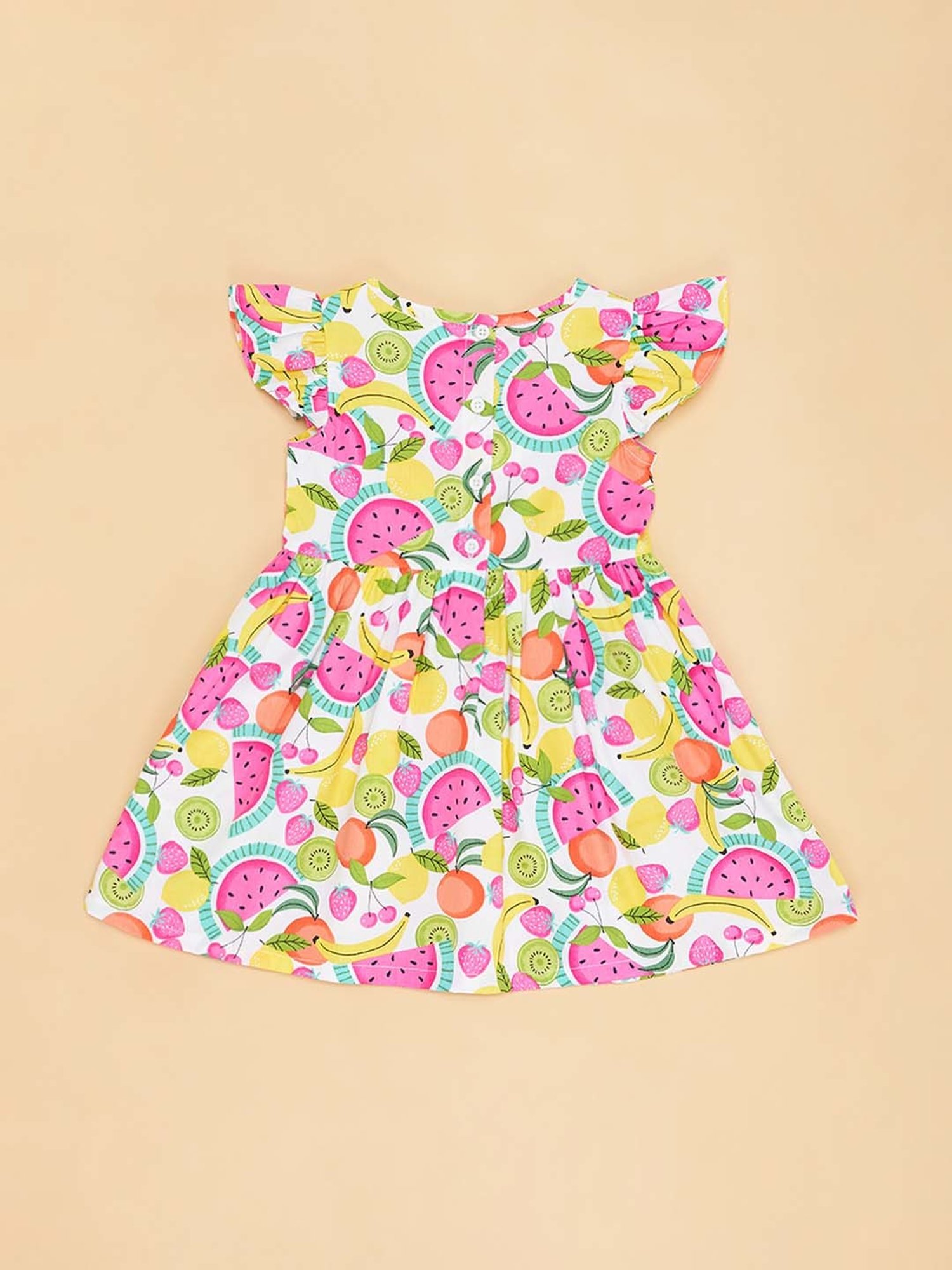 Nauti Nati Kids Blue Embroidered Dress