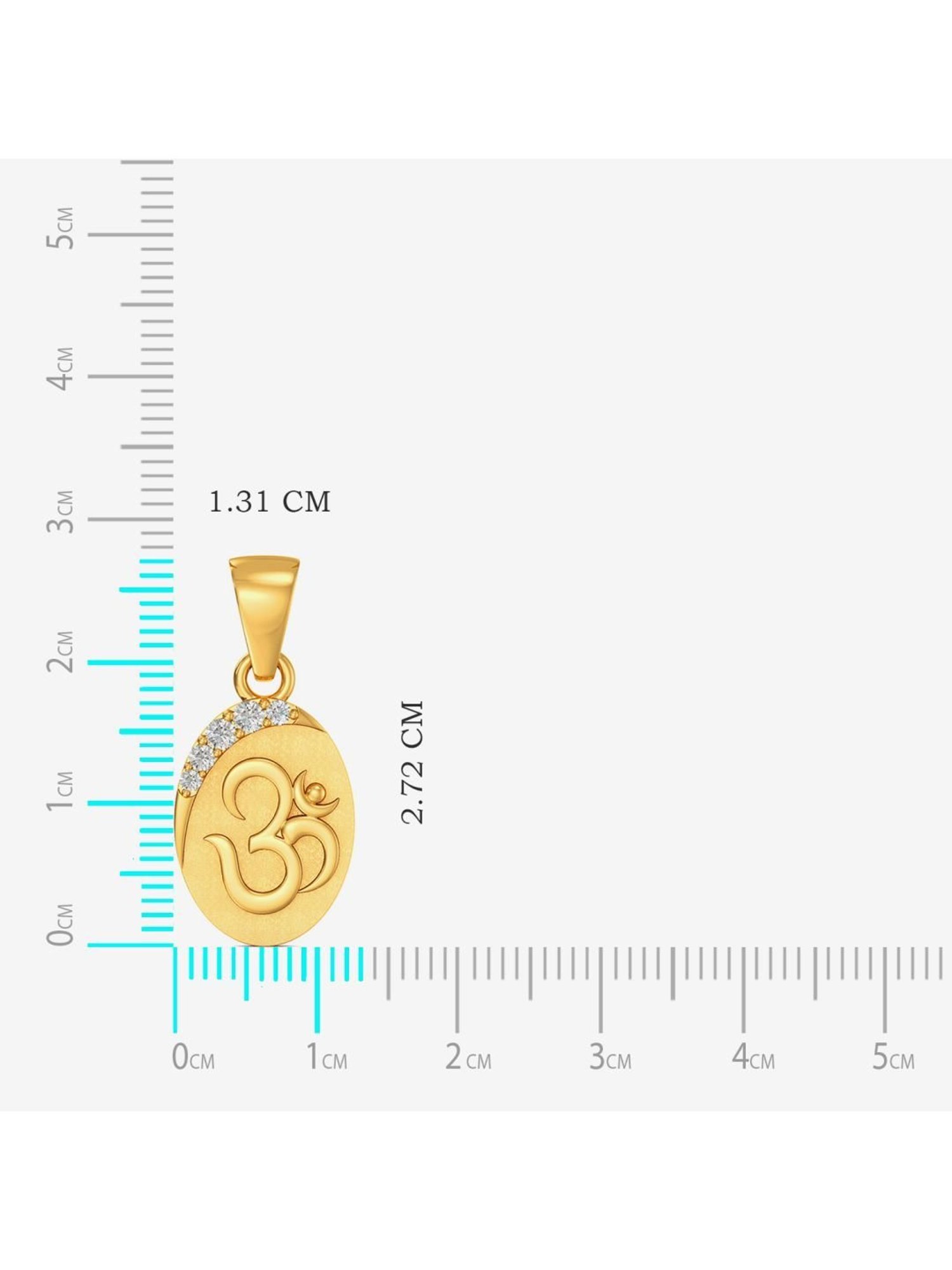 CKC Sacred Rudraksha Gold Pendant: Single Loop Elegance