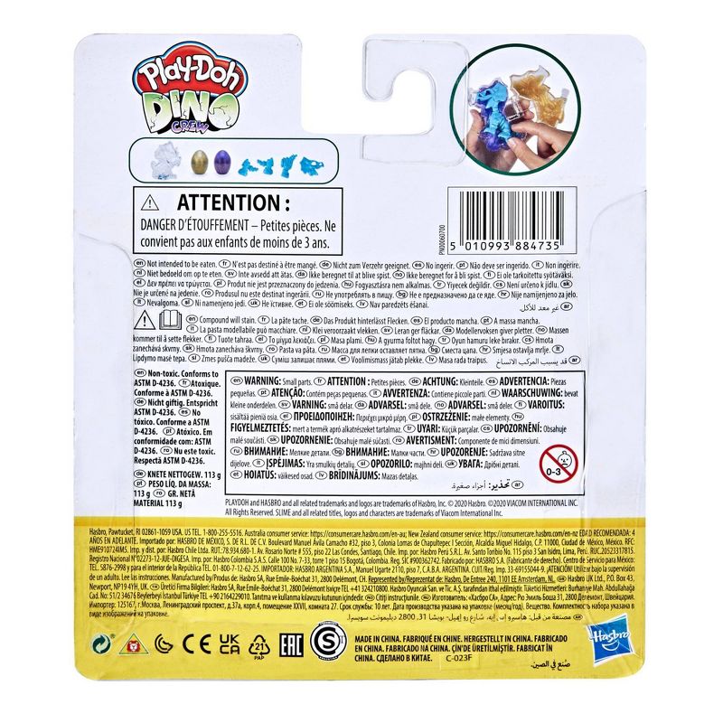 Play-Doh Slime Dino Crew Eggs and Dinosaur Bones Triceratops