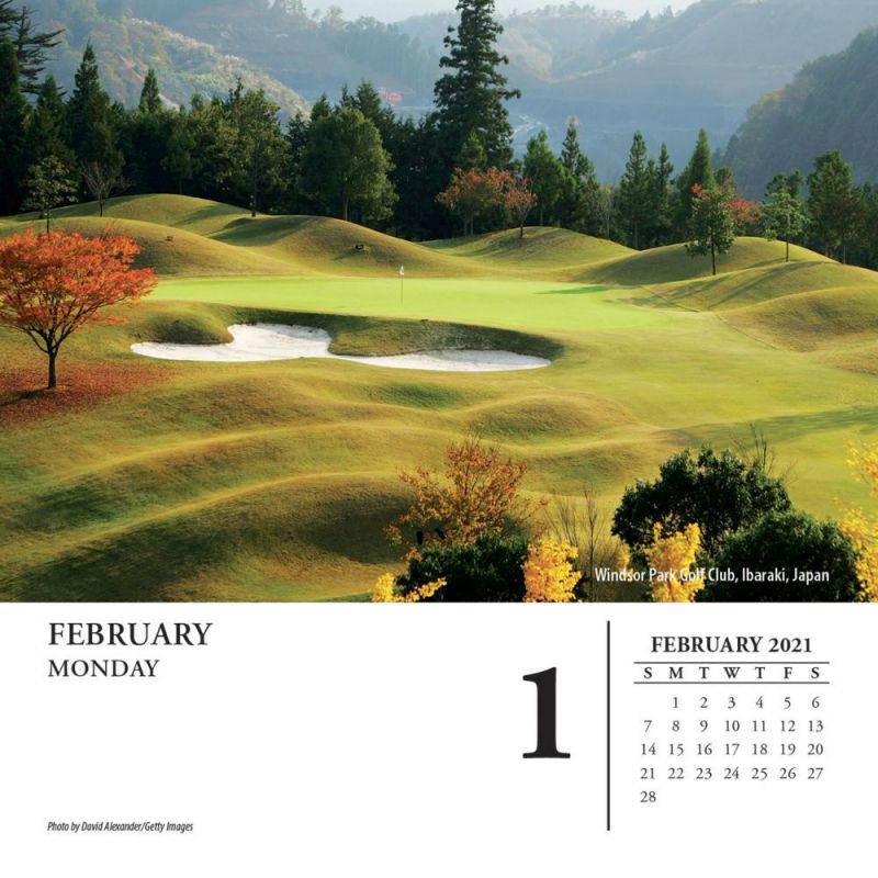 Turner Licensing,  Golf Courses Desk Calendar 2021