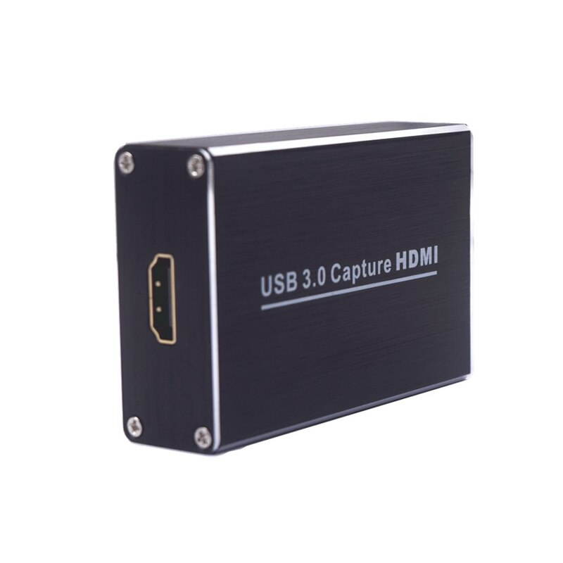 Video Capture Card USB 3.0 4K 60Hz HDMI Capture Cards Video Grabber Recorder Box Dongle for Game Streaming Live Stream Broadcast