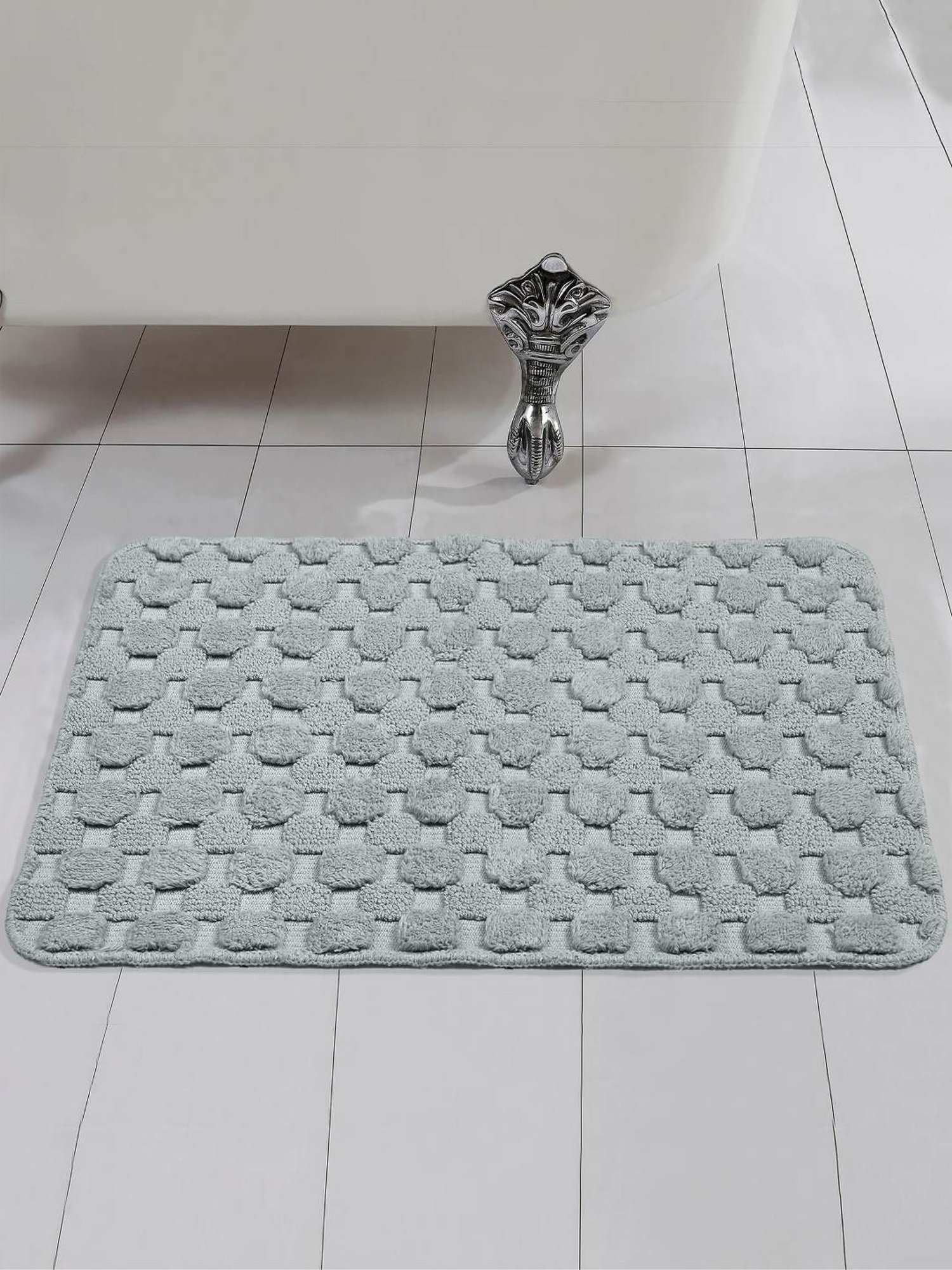 Shannon Clark Love Under The Stars Cushion Bath Mat Black - Deny Designs