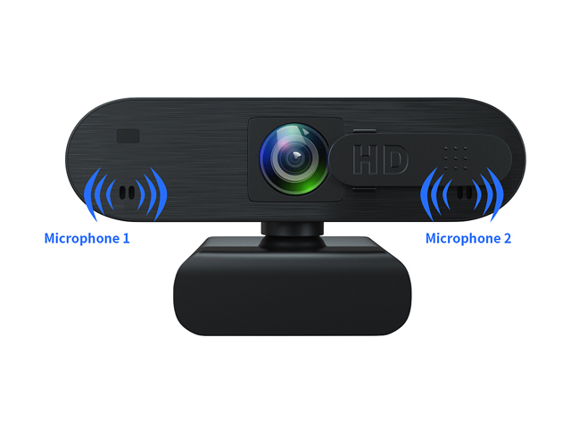 EACH AutoFocus Full HD Webcam 1080P with Privacy Shutter-Pro Webcam with Noise Cancelling Microphone-USB Computer Camera for PC Notebook Computer Desktop Mac Video Call, Meeting Skype YouTube