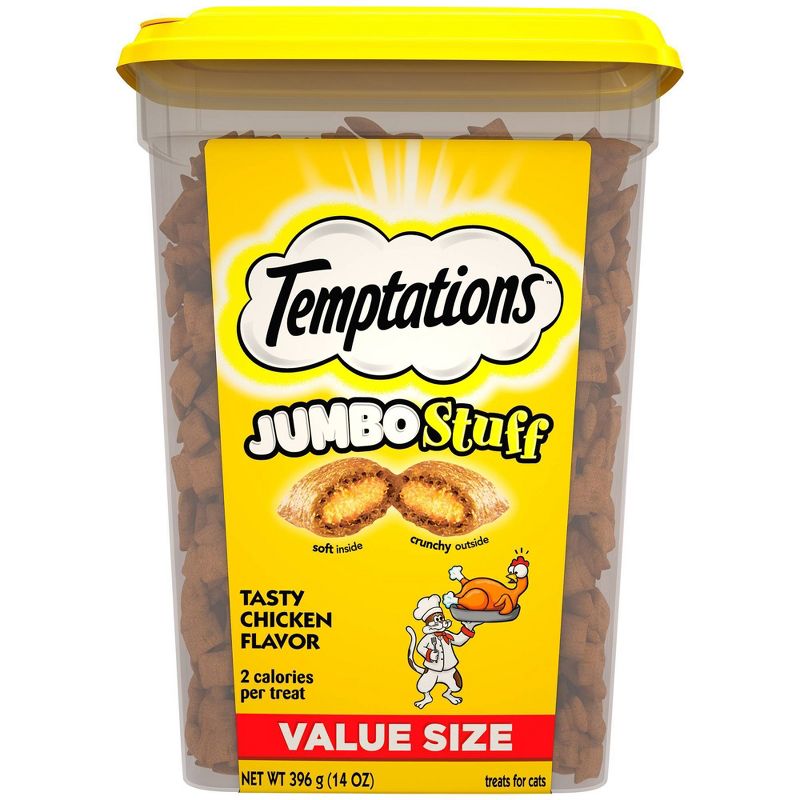 Temptations Whiskas Jumbo Stuff Tasty Chicken Cat Treats - 14oz