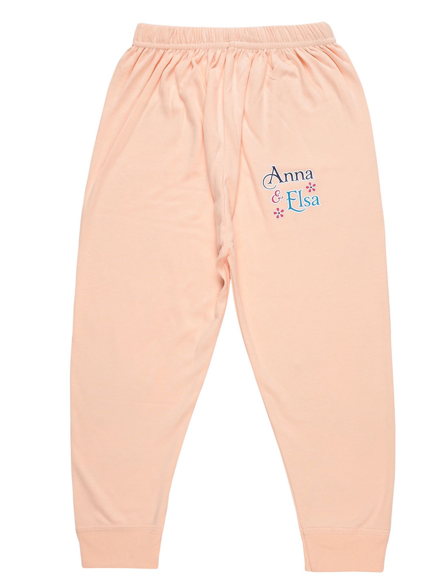 Bodycare Kids Peach Printed Full Sleeves T-Shirt with Pants