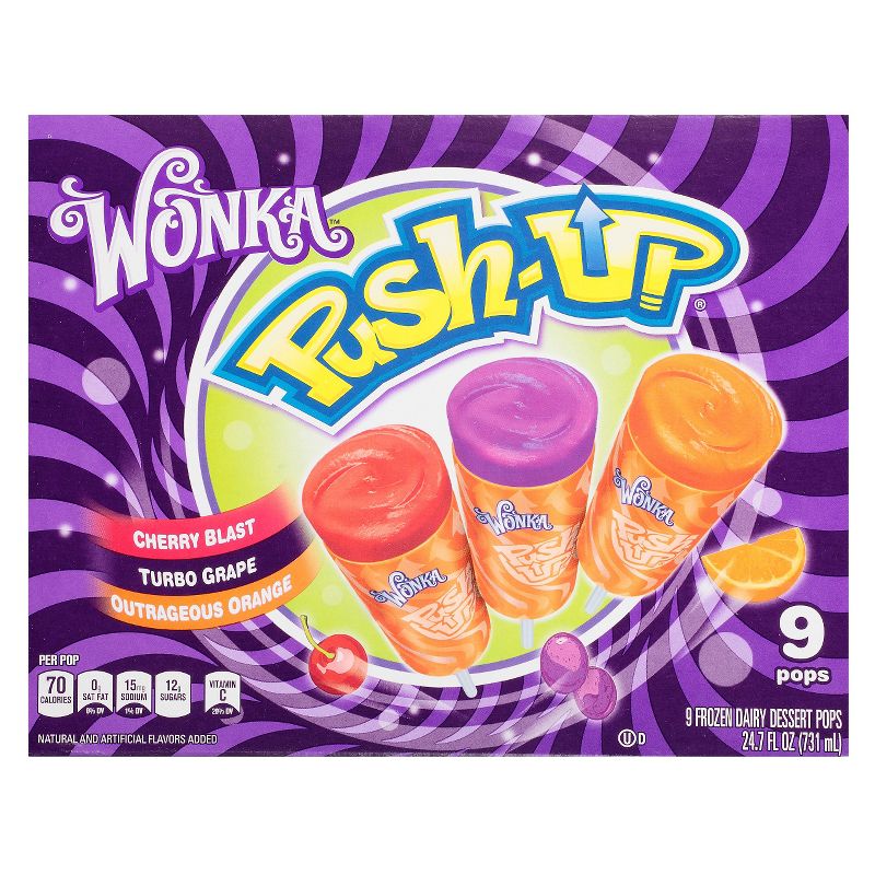 Wonka Rainbow Frozen Dessert Pops- 9pk