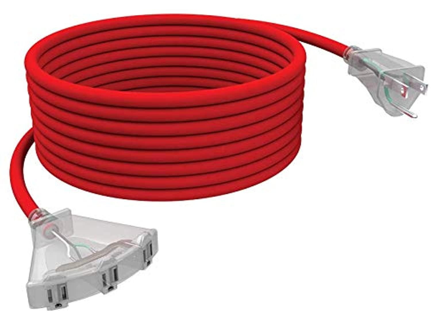stanley 37350 heavy duty extension cord, red