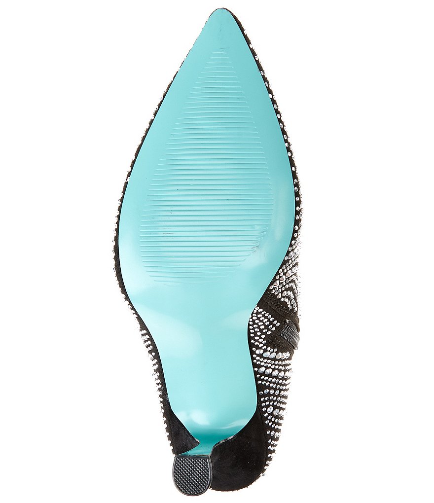 Blue by Betsey Johnson Juelz Rhinestone Booties