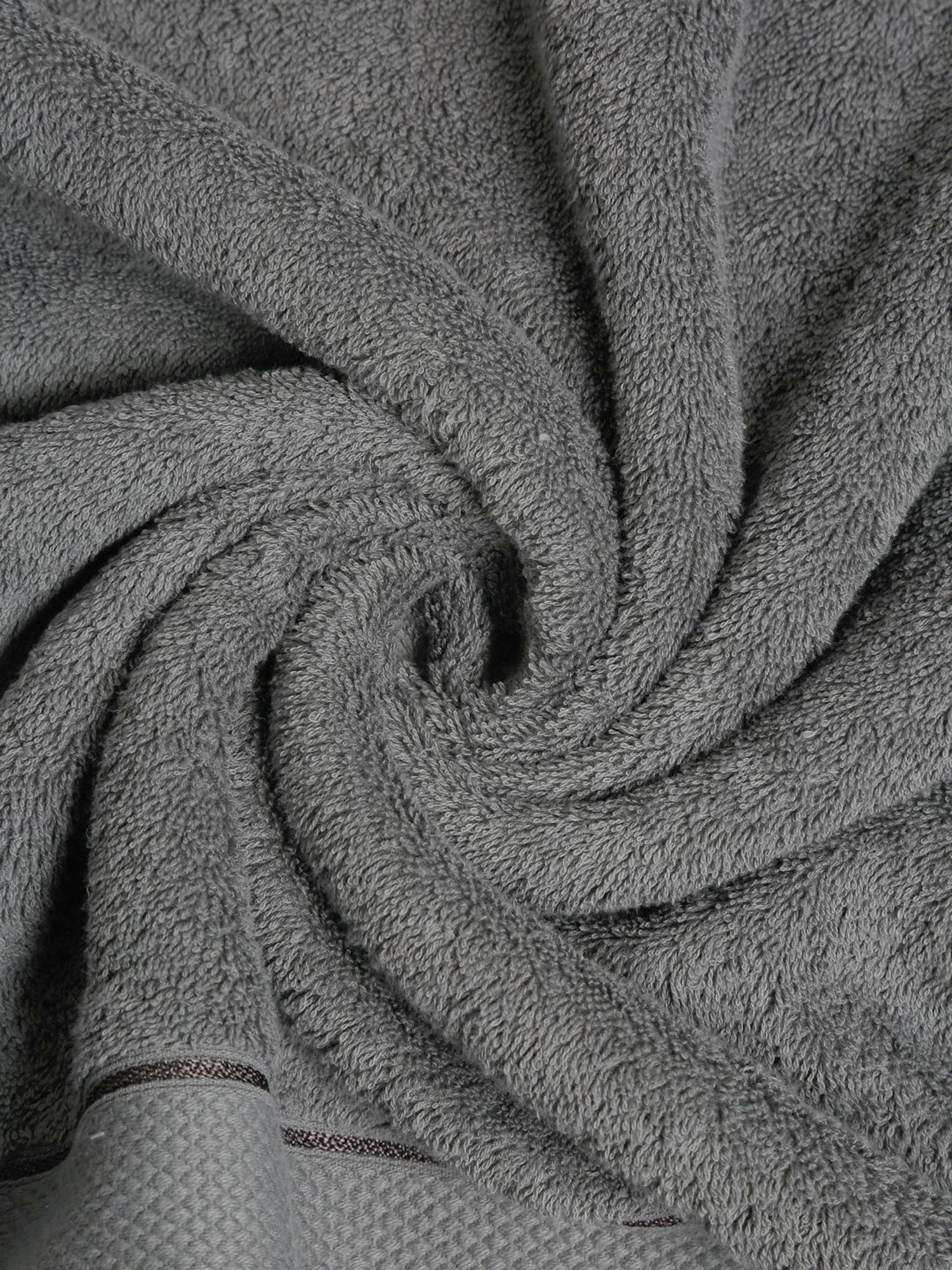 Creeva Grey 525 GSM Cotton Bath Towel Set of 2