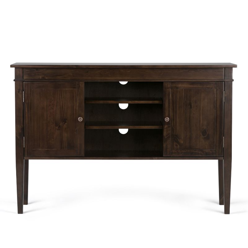 54" Tall Sterling Solid Wood TV Stand Tobacco Brown - WyndenHall