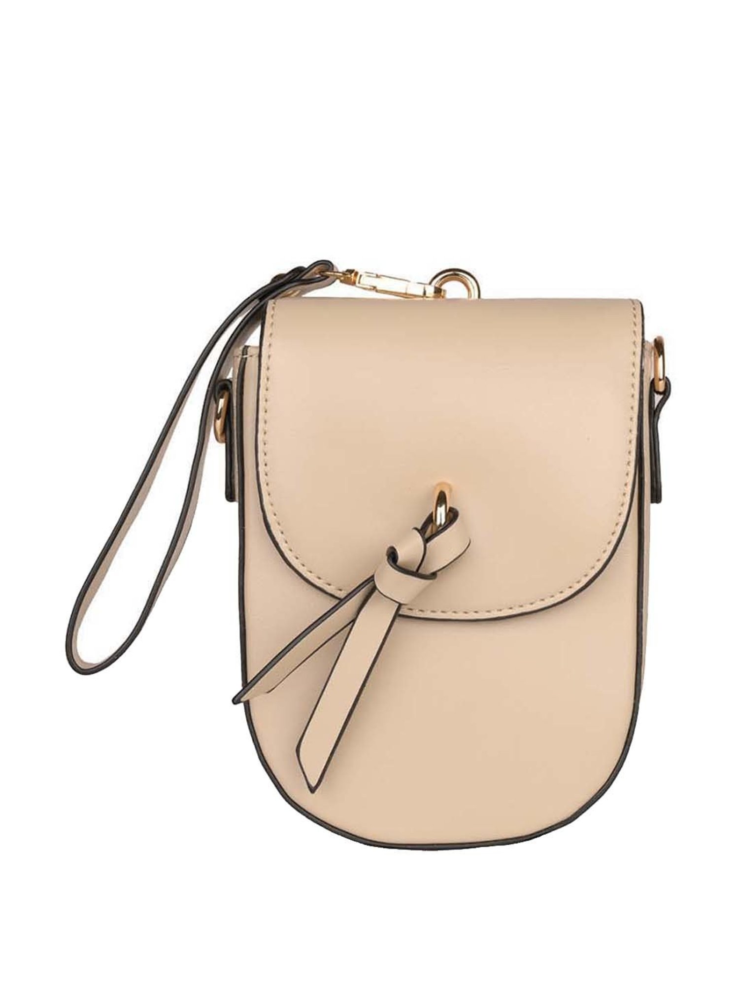 Sugarush Esmeralda Beige Solid Mobile Pouch
