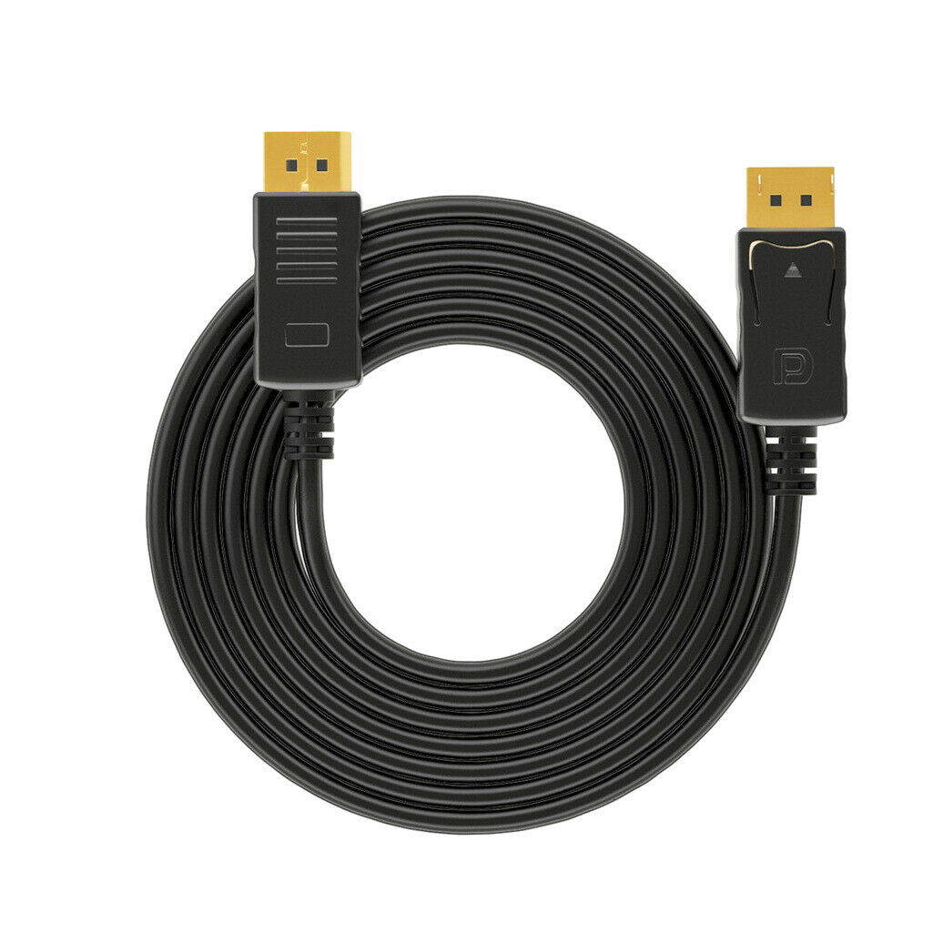DP to DP Cable 2K*4K@60HZ UHD Monitor Video Cable for PC Projector DisplayPort to DisplayPort Cable Black