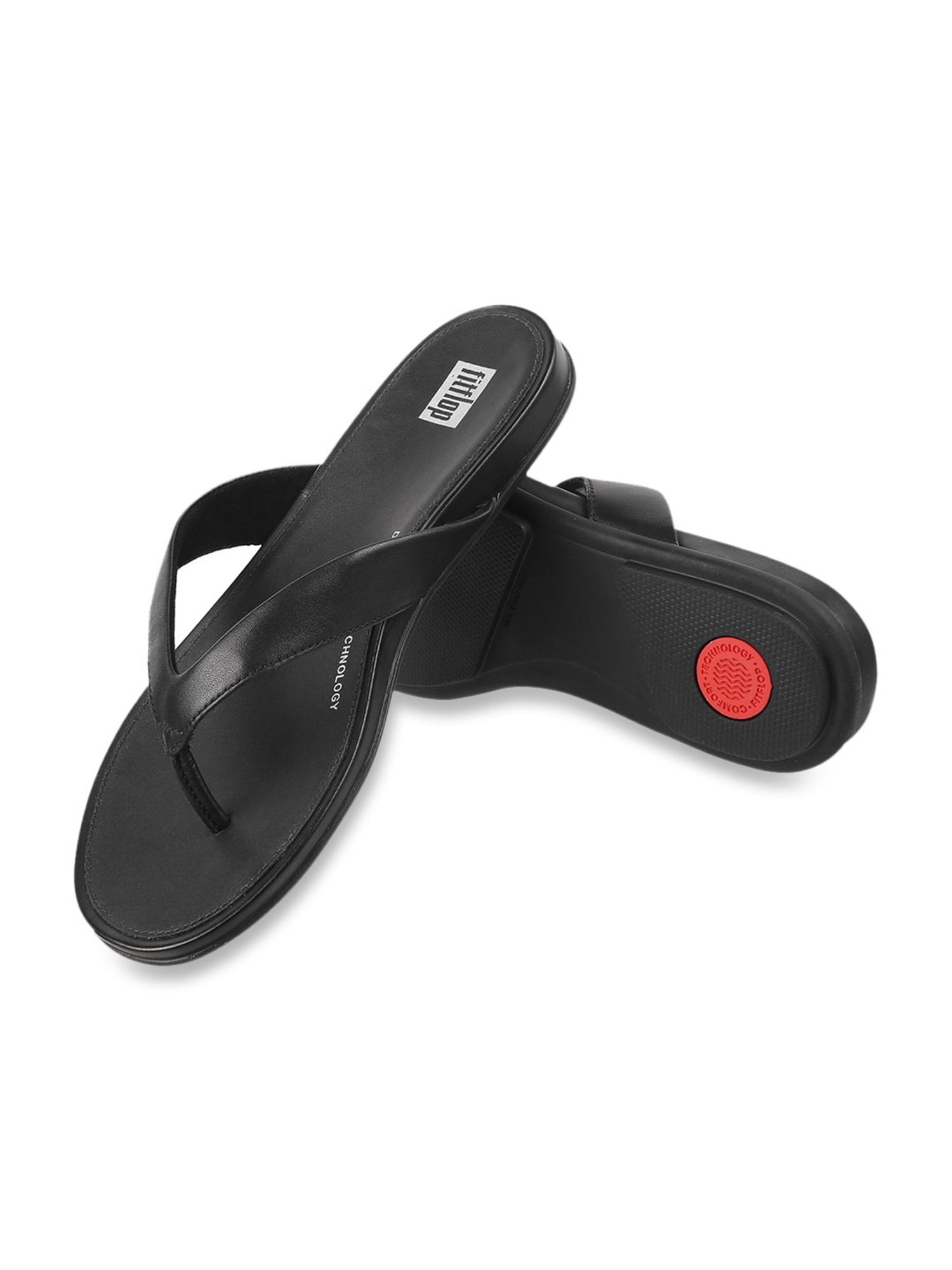 FitFlop Women's Black Thong Sandals