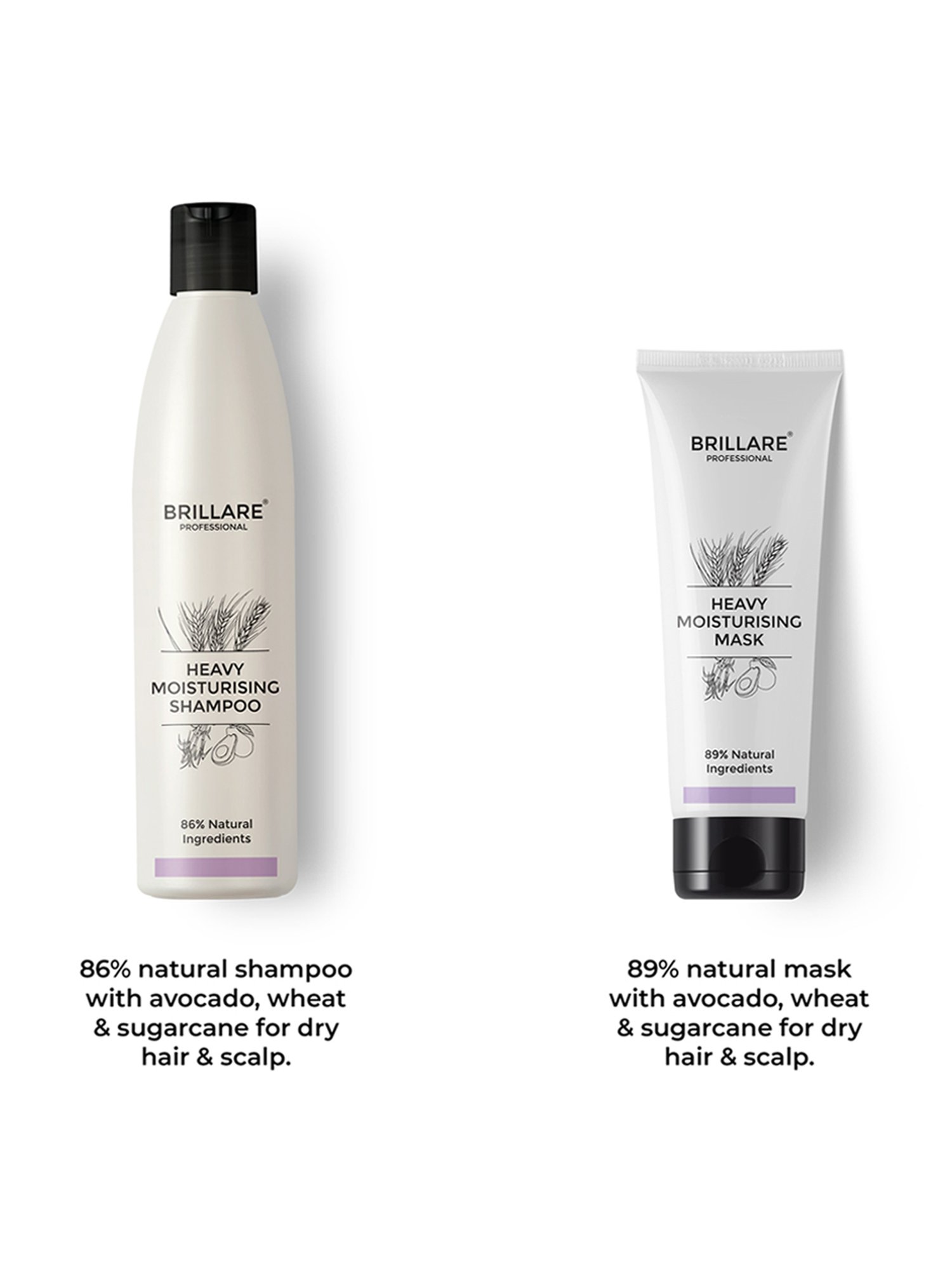 Brillare Heavy Moisturising Shampoo & Heavy Moisturising Mask Combo