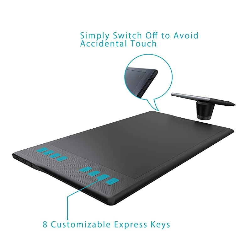 Inspiroy Q11K Wireless Graphic Drawing Tablet with 8192 Pressure Sensitivity