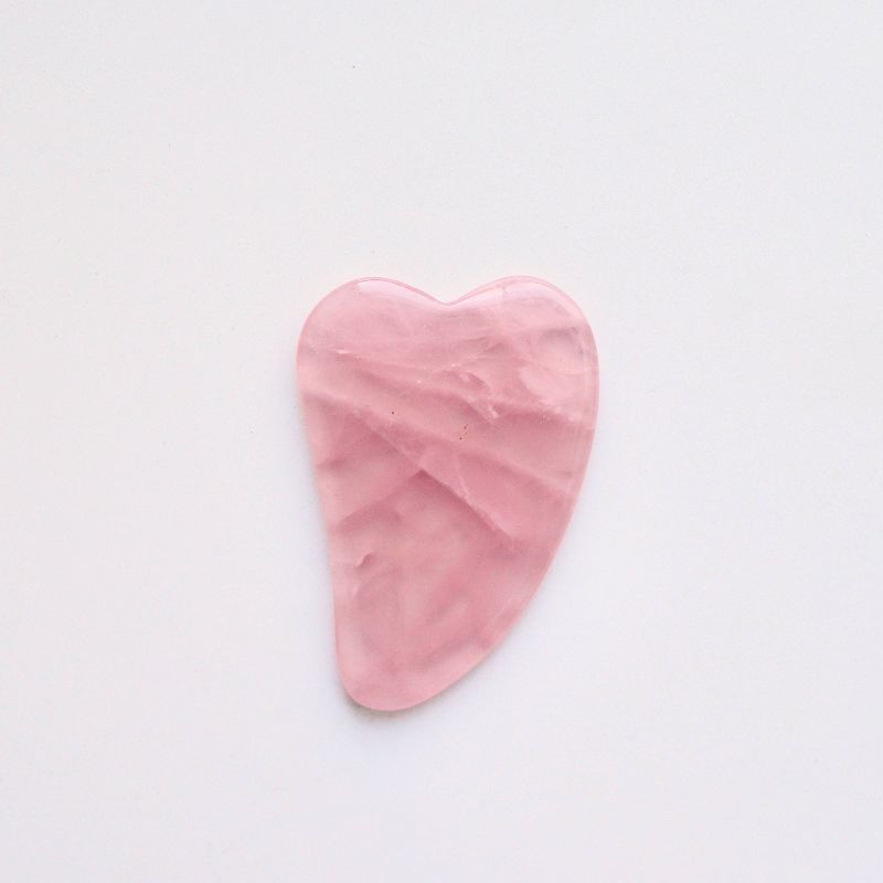 Mei Apothecary Mini Rose Quartz Gua Sha Tool